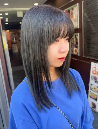 ミディアム カラー yu-kiハイトーン /ブリーチ無しカラーのヘアスタイル