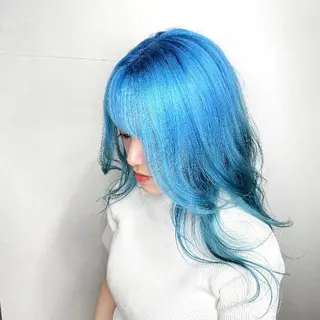 ミディアム カラー ノミネーション大宮所属・TOSHIKI/ ハイトーン/髪質改善のヘアスタイル