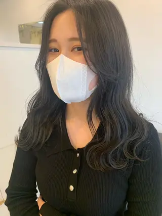 セミロング m ā l o.🌷 サカモトマイコのヘアスタイル