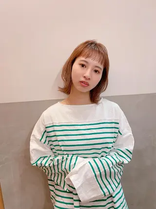 ミディアム ボブ/ミディアム 親しみやすさ/さくらのヘアスタイル