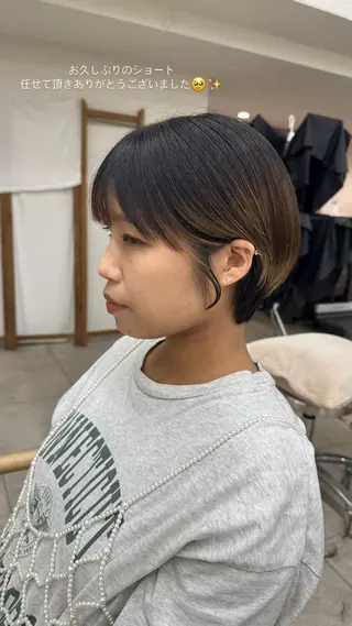 ショート nuian所属・平井 深優のヘアスタイル