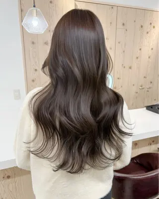 ミディアム カラー 新宿/韓国ヘア/ 髪質改善ストレートのヘアスタイル