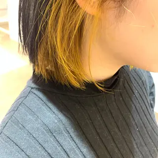 ショート カラー ボブ/暖色/デザイン KOYUKI⛄️のヘアスタイル