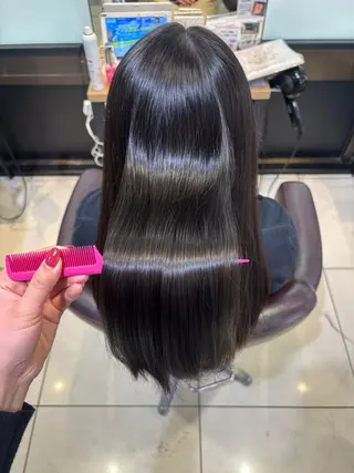 ロング ヘアアレンジ 髪質改善韓国レイヤー /艶カラー/miyuのヘアスタイル