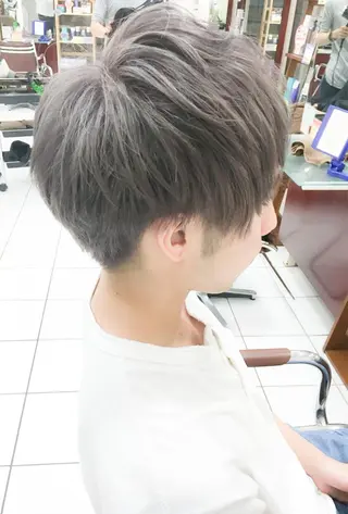 ショート カラー メンズ モテ髪透明感❤️ デイズヘアカラーのヘアスタイル