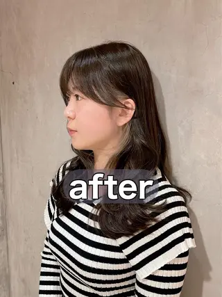 ミディアム 🌹ハッシュカット、 レイヤー韓国ヘア🌹のヘアスタイル