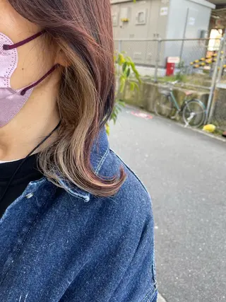 セミロング 亀川蓮 Agu hairのヘアスタイル