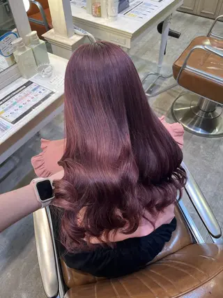 カラー エクステ🎀 暖色カラー🎀amiのヘアスタイル