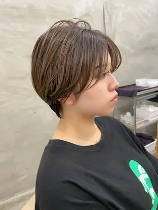 ショート カラー yiye 青山所属・無料カットモデル募集 🌱ひょうがのヘアスタイル