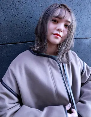 ミディアム カラー メンズヘア特化 崎田 成人のヘアスタイル