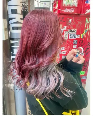 ミディアム カラー GARU-ガル-所属・TSUNO🦖 派手髪/オタク美容師のヘアスタイル