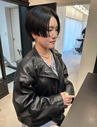 ショート riria/ボブ /ブラウンカラー🎀のヘアスタイル