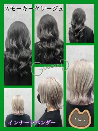 セミロング カラー 豊中/メンズ特化 岡田 龍之介のヘアスタイル