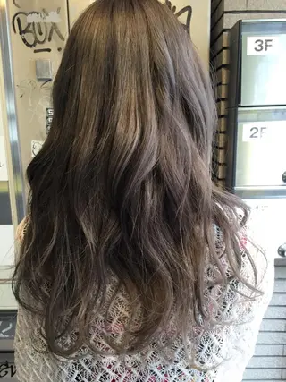 ミディアム セミロング ロング カラー 原宿サロン代表 デザインカラー伊藤卓のヘアスタイル