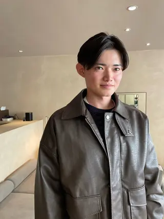 ショート パーマ メンズ men's美容師✂︎ ROW徳田浩二のヘアスタイル