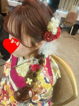 ロング ヘアアレンジ サロンソレイユ(マツ エク/ヘアセット)のヘアスタイル