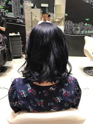 ミディアム カラー ヘアアレンジ Re:ta KANZOのヘアスタイル