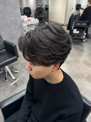 パーマ メンズ 立川韓国ヘア🇰🇷 ダウンパーマ安井鴻輝のヘアスタイル