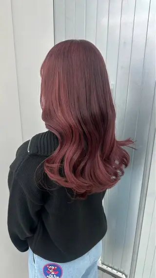 ロング カラー mina/暖色カラー 🥀韓国風カット🥀のヘアスタイル