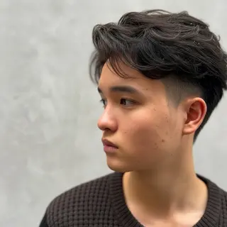 ショート パーマ メンズ 🔮メンズ縮毛矯正 毛流れパーマ💎竹永のヘアスタイル