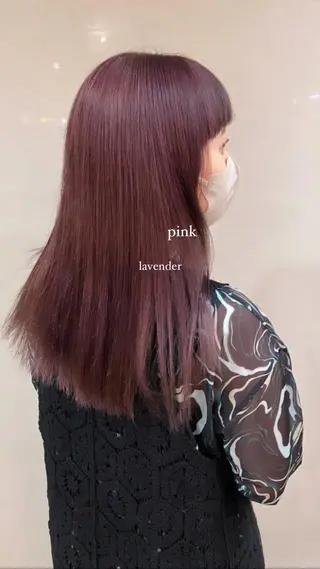 ロング カラー 塩澤 榛奈のヘアスタイル