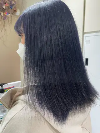 セミロング カラー ボブ/インナーカラー /眉毛/Miyuのヘアスタイル