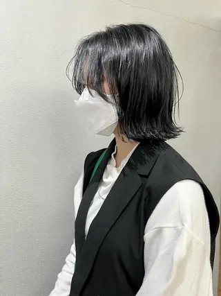 ショート カラー 🌱小顔魅せカット 透明感カラー/泉綺のヘアスタイル