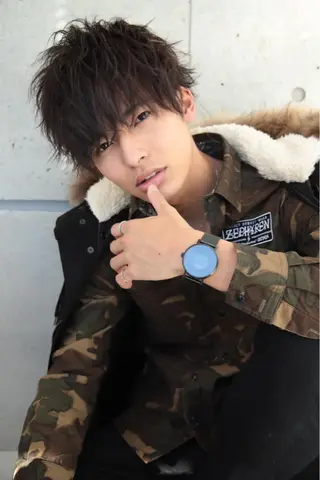 メンズ BABY 艶髪暗髪ヘア💖達人のヘアスタイル