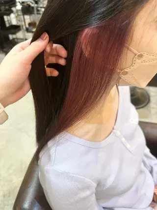 セミロング 髪質改善🤍艶カラー 🤍きわこのヘアスタイル