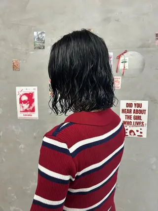 ミディアム パーマ 透明感カラー/メンズ /ボブKanna🪄のヘアスタイル