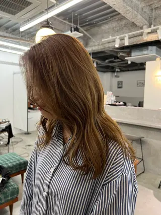 ロング カラー パーマ×透明感カラー MIOのヘアスタイル