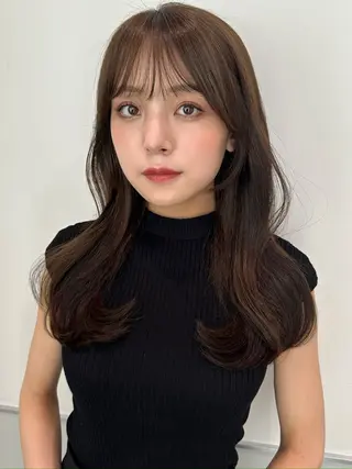 セミロング カラー take/ショート& レイヤーカット/銀座のヘアスタイル