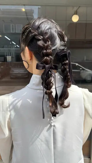 ロング 🌈トップデザイナー 金沢駅近nanamiのヘアスタイル