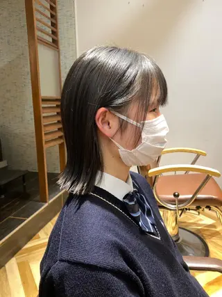 ミディアム カラー 美髪改善・ブリーチ tadasuke⭐️のヘアスタイル