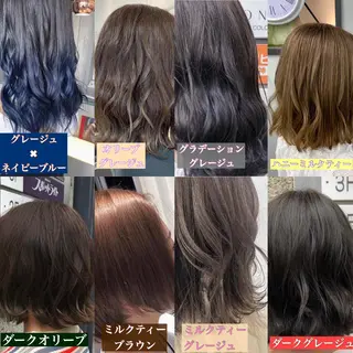 セミロング カラー jill by gisel＿奥家のヘアスタイル