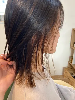 ミディアム 西村 雄介のヘアスタイル
