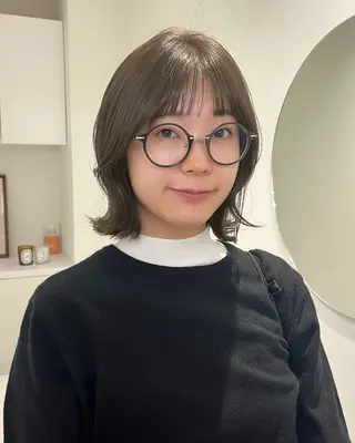 ミディアム mina★ボブcut 透明感color🥣のヘアスタイル