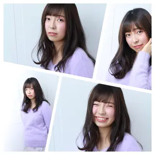 セミロング 森 海のヘアスタイル