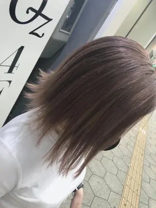 ミディアム カラー 有人/バレイヤージュ /シャドールーツのヘアスタイル