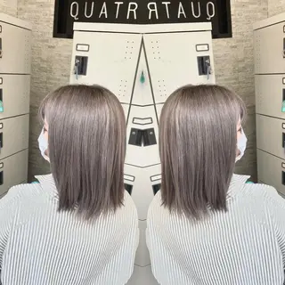 ミディアム Y Uのヘアスタイル