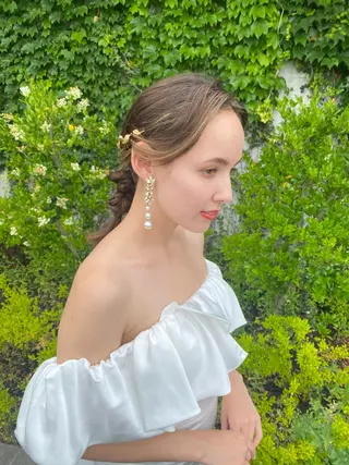 セミロング カラー パーマ ヘアアレンジ メンズ キッズ ネイル マツエク・マツパ アイブロウ モリモト サナのヘアスタイル