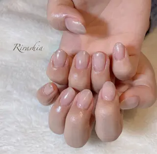 ネイル うる艶♡透明感ネイル Rirashiaのネイルデザイン