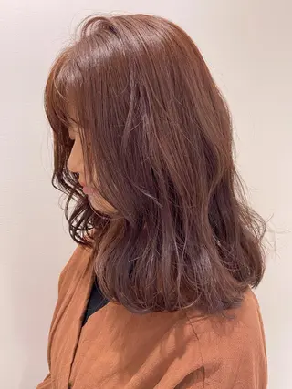 セミロング カラー ヘアアレンジ レイヤーカット指名 No.1💖マユカのヘアスタイル