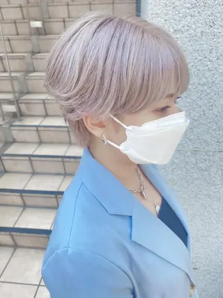 ショート カラー 💗💗韓国レイヤー yu-ki💗💗のヘアスタイル