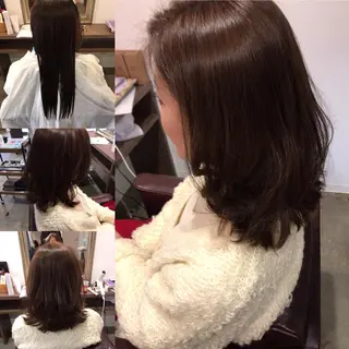 セミロング ロング カラー レイヤーカット匠 イソザキノリユキのヘアスタイル