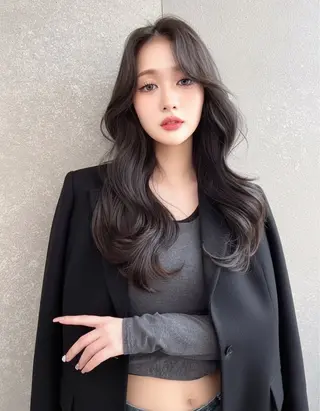 ロング カラー ヘアアレンジ 韓国ヘア/髪質改善 TAKAHIROのヘアスタイル