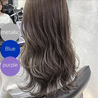 セミロング カラー 前髪顔周りカット 沼田　拓斗のヘアスタイル