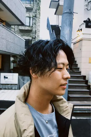 パーマ ヘアアレンジ メンズ ainico+所属・メンズ特化✂️栗原 侑也のヘアスタイル