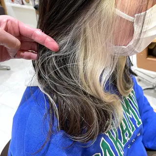 ロング カラー 心斎橋/ブリーチなし 髪質改善/レイヤーのヘアスタイル