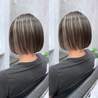 ショート カラー 🌺ハイトーン🌺 矢葺 なぎさ🌺🌺のヘアスタイル